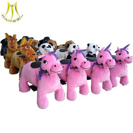 Hansel children fun birthday party games plush toy kid rides on animals supplier