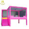 Hansel children soft game indoor wooden playhouse indoor playhouse with slide supplier