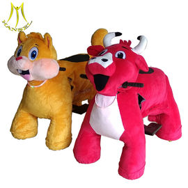 Hansel   wholesale plush animal fun ride 4 wheels for sales motorized horse toy for adults supplier