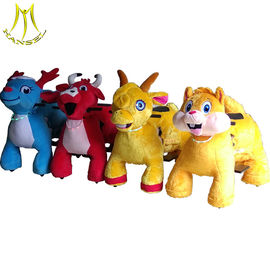 Hansel  coin operated children ride on animal car for sale plush animal kiddie ride supplier