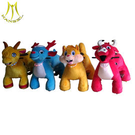 Hansel   plush toy electronic children electric car battery powered animals for game centers supplier