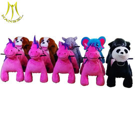 Hansel amusement rides children ride on unicorn furry animal from China supplier