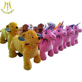 Hansel horse walking children ride on racing coin operating happy ride on animal supplier