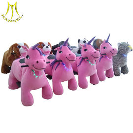 Hansel horse walking children ride on racing coin operating happy ride on animal supplier