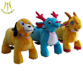 Hansel  plush kiddy ride coin operated stuffed animals scooter for sale supplier