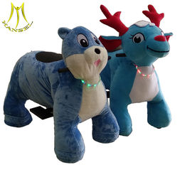 Hansel  plush kiddy ride coin operated stuffed animals scooter for sale supplier