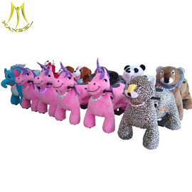 Hansel kids riding machine funfair plush electric animal rides supplier