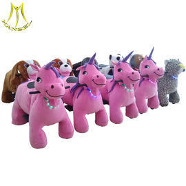 Hansel amusement park plush horse rideable coin operated walking animal ride supplier