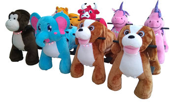 Hansel fairground kids motorized animal toy rides on plush motorized animals supplier