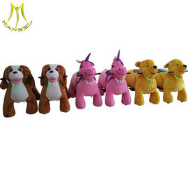 Hansel plush walking animal toy rides electric riding toy animal for mall supplier