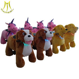 Hansel hot selling amusement rides plush electric animal toy car supplier