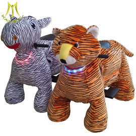 Hansel hot selling amusement rides plush electric animal toy car supplier