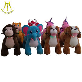 Hansel indoor kiddie ride on horse plush toy for amusement park supplier