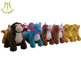 Hansel indoor kiddie ride on horse plush toy for amusement park supplier
