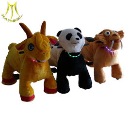 Hansel Guangzhou wholesale walking coin operated motorized plush riding animals supplier