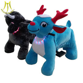 Hansel  battery operated walking rides zippy coin plush animal scooters in mall supplier