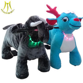 Hansel  battery operated walking rides zippy coin plush animal scooters in mall supplier