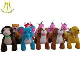 Hansel china amusement equipment plush animal ride on toys for kids supplier