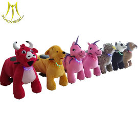 Hansel plush animals rechargable ride on horse toy animals walking rider supplier