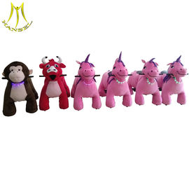 Hansel plush animals rechargable ride on horse toy animals walking rider supplier