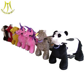 Hansel kids plastic fence battery operated bike plush amusement rides supplier