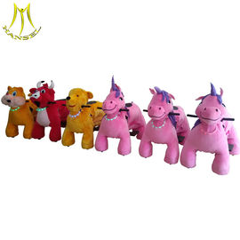 Hansel amusement walking unicorn plush battery operated toy horse supplier