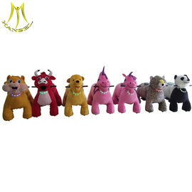 Hansel  indoor amusement park equipment plush walking animal ride supplier