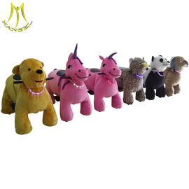 Hansel amusement park outdoor 4 wheel electric animal walking car supplier