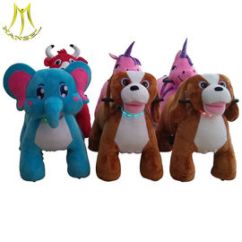 Hansel luna park equipment coin operated plush ride on animal supplier