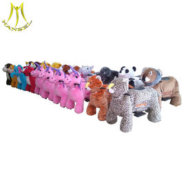 Hansel children indoor rides games stuffed animal unicorn on wheels supplier