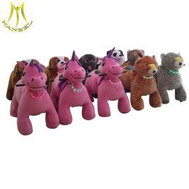 Hansel children indoor rides games stuffed animal unicorn on wheels supplier