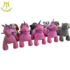 Hansel children amusement coin operated plush motorized animals for sale supplier