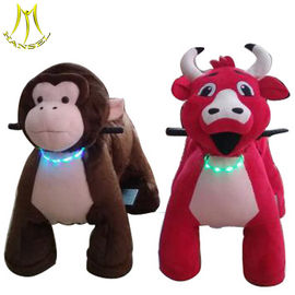 Hansel  battery operatd indoor rides animal design coin operated plush toy machine with light supplier