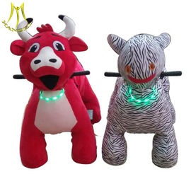 Hansel  attractions in china motorized plush riding animals battery operated bull ride supplier