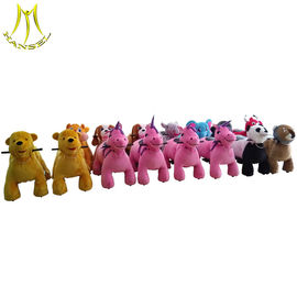 Hansel new kids shopping mall electric ride on plush animal funfair rides supplier