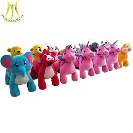 Hansel plush cheap electric stuffed battery operated animal ride supplier