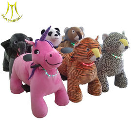 Hansel plush cheap electric stuffed battery operated animal ride supplier