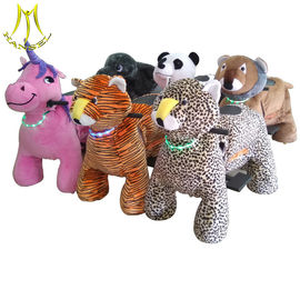 Hansel  plush toys stuffed animals on wheels battery operated ride animals zoo riders supplier