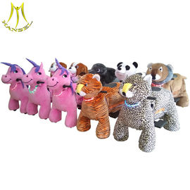 Hansel outdoor game machine walking plush ride on furry animal for kids supplier