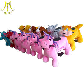 Hansel wholesale children go kart amusement rides plush ride on animals supplier