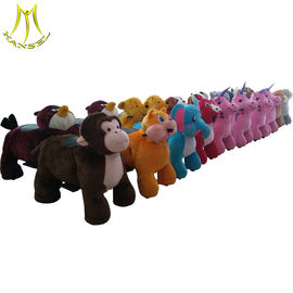 Hansel chilldren pedal car walking motorized plush riding animals for child supplier