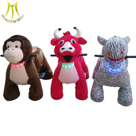 Hansel amusement indoor games plush motorized riding animals for kids supplier