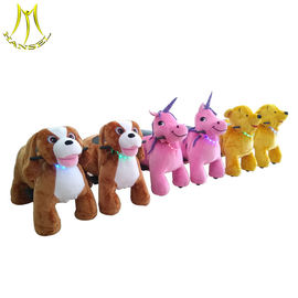 Hansel  2018  new designs coin operated plush amusement rides kids play machines supplier