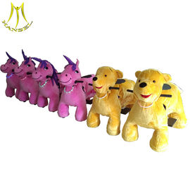 Hansel hot-selling kids plush riding animals plush riding motorized animals supplier