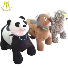 Hansel amusement indoor games kids ride on plush motorized animals supplier
