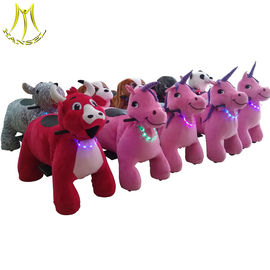 Hansel hot selling coin operated kids ride on plush walking toy animals supplier