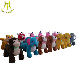 Hansel  children indoor rides games stuffed animal unicorn on wheels supplier