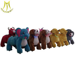 Hansel  children indoor rides games stuffed animal unicorn on wheels supplier