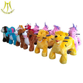 Hansel  children indoor rides games stuffed animal unicorn on wheels supplier