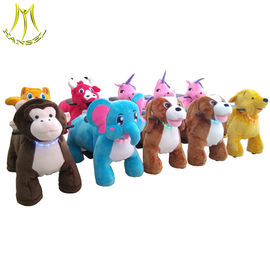 Hansel commercial plush coin operated animal mountable rides for shopping mall supplier